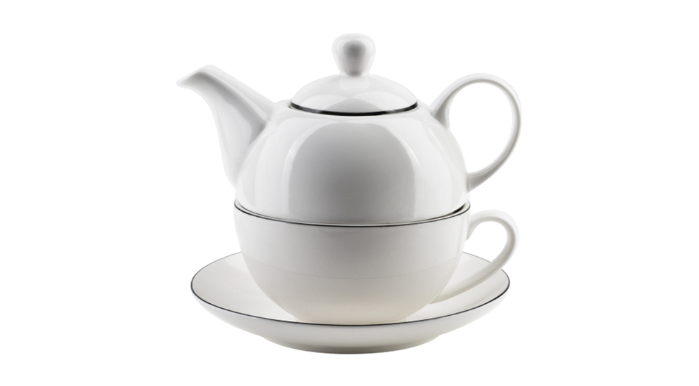 Zestaw do parzenia herbaty dzbanek z filiżanką SIMPLE 450 ml + 300 ml