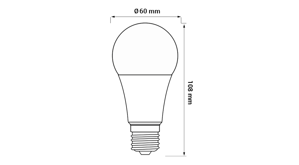 Żarówka LED E27 7,5W barwa ciepła ORO-ATOS-E27-A60-7,5W-DW