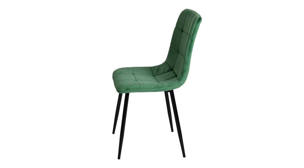 Krzesło zielone tapicerowane STEEN
