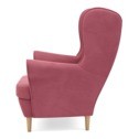 Fotel uszak różowy ARTE