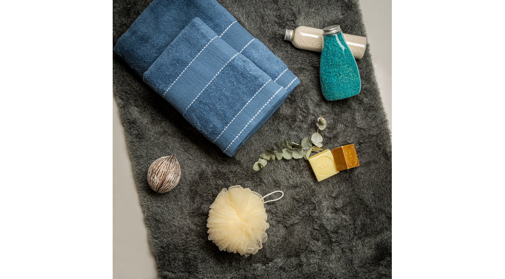 Ręcznik bawełniany niebieski PACIFIC 50x100cm