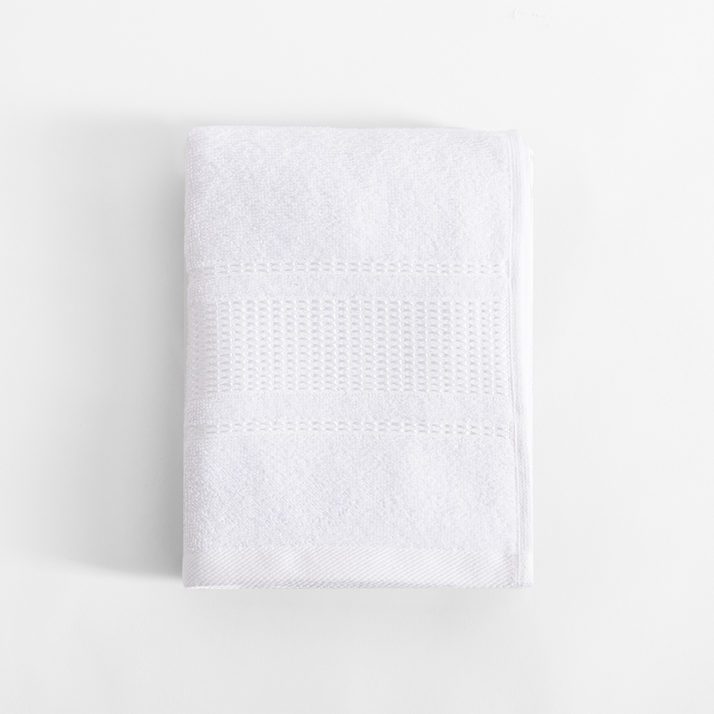 Biały ręcznik kąpielowy