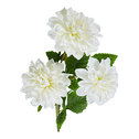 Sztuczny kwiat dalia biała 66 cm