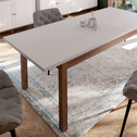 Stół rozkładany z szarym blatem 160-207 cm
