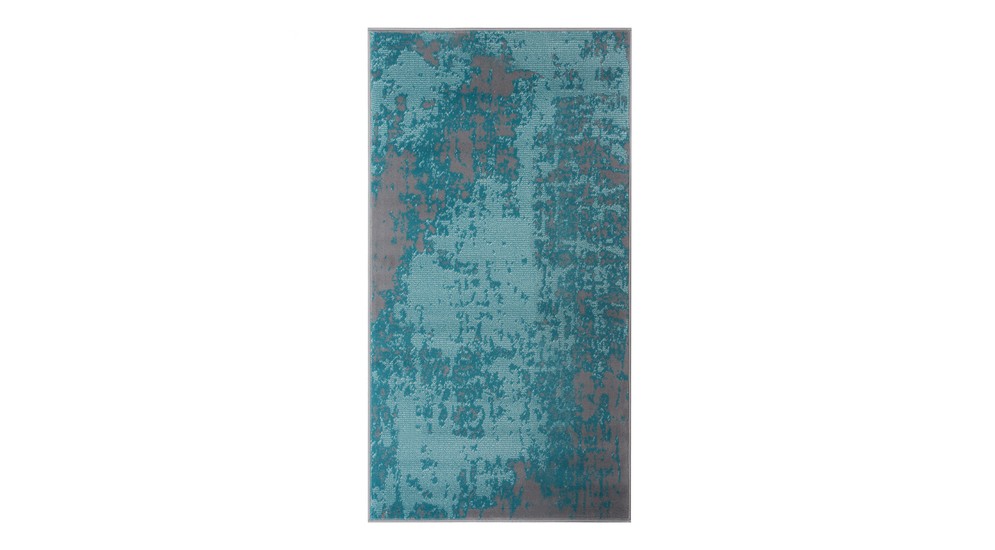 Dywan abstrakcyjny turkusowy NEBULA 80x150 cm