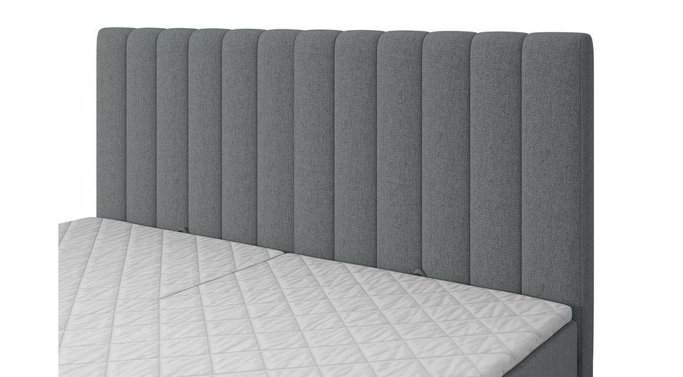 Łóżko kontynentalne z toperem LIMAND VISCO 160x200 cm