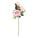 Sztuczny kwiat róża różowa 85 cm