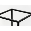 Kwietnik metalowy loftowy czarny LILLIE 47 cm
