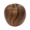 Ozdoba ceramiczna jabłko efekt drewna 9 cm
