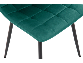 Krzesło welurowe zielone ABADA
