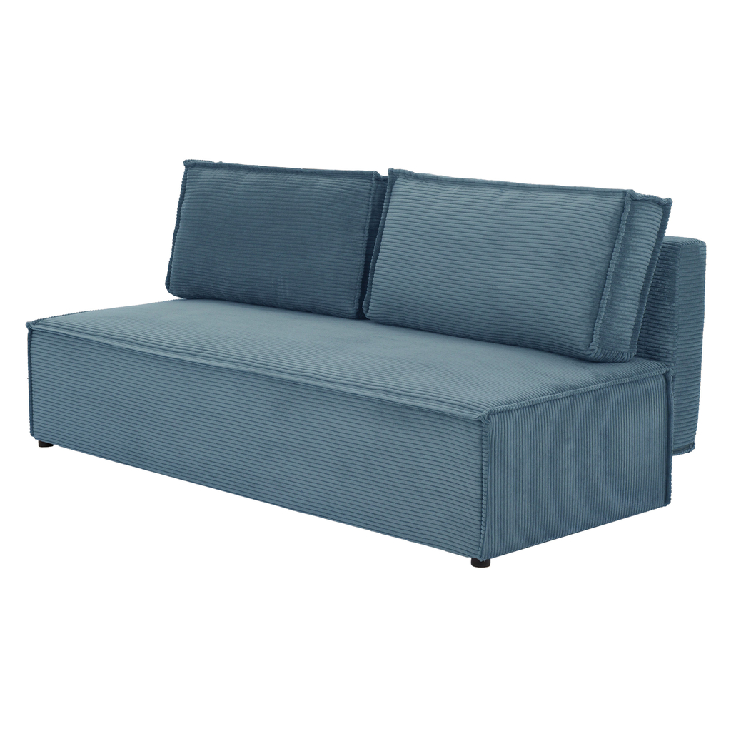 Sofa rozkładana 3-osobowa niebieska UNO