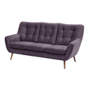 Sofa fioletowa SCANDI 187 cm 