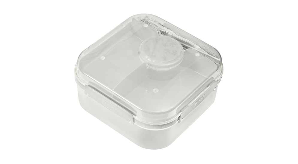 Pojemnik lunchbox z przegródkami biały LIDO 1,6l