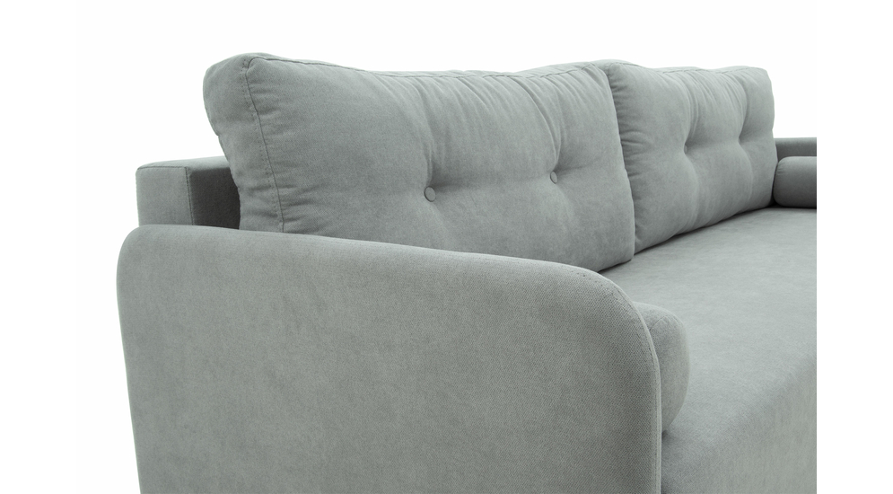 Sofa rozkładana 3-osobowa jasnoszara TAMPA