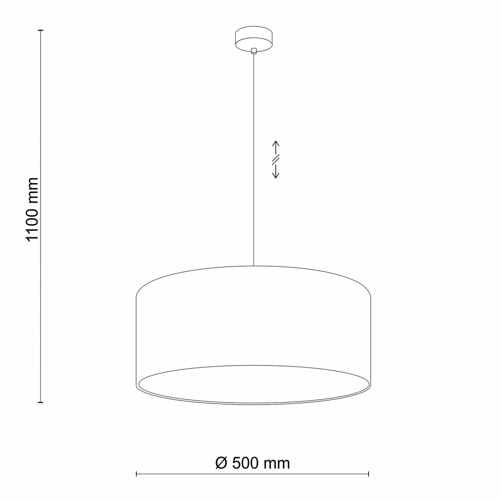 Lampa wisząca szarozielona EARTH 50 cm