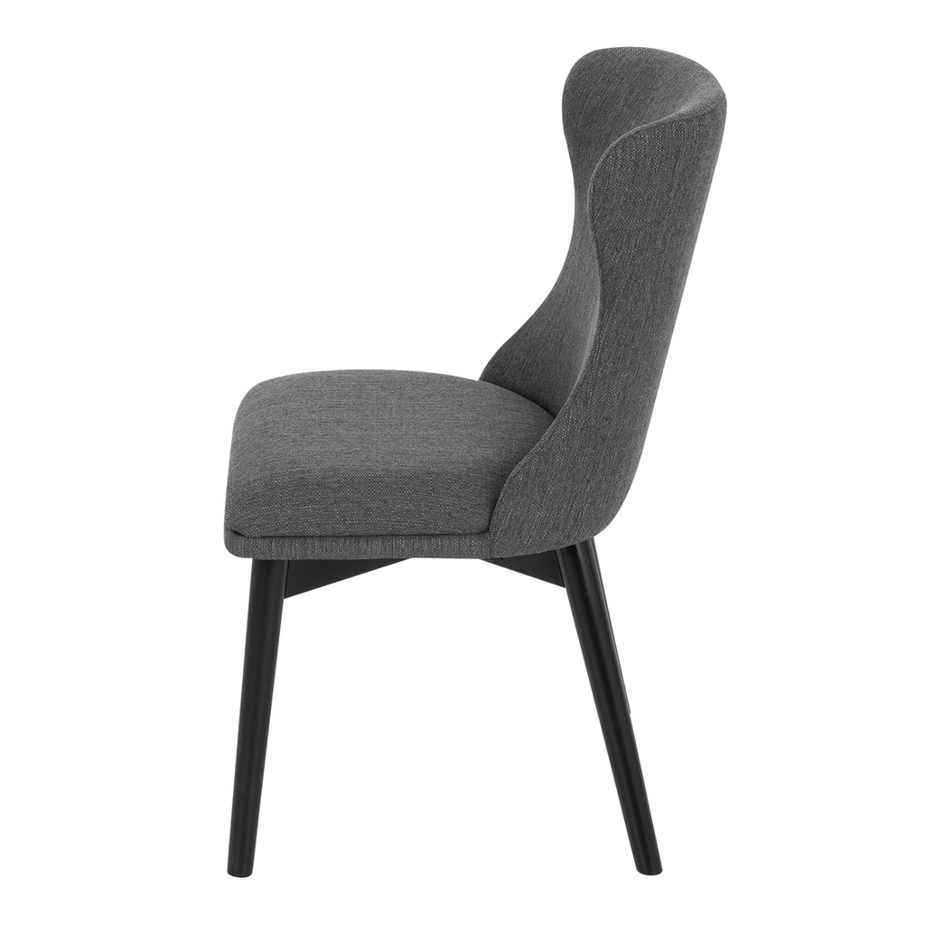 Krzesło tapicerowane czarne TISTA