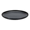 Talerz obiadowy ceramiczny czarny 26 cm