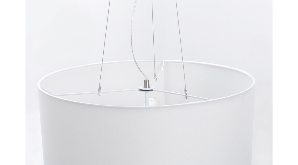 Lampa wisząca biała CAFE 50 cm