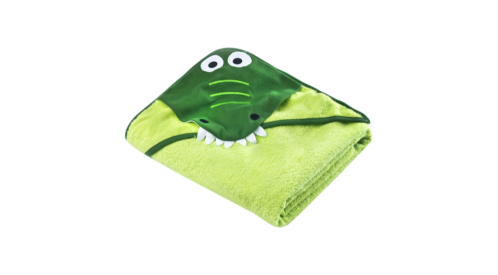 Ręcznik okrycie kąpielowe dla niemowląt SILLO KROKODYL 100x100 cm