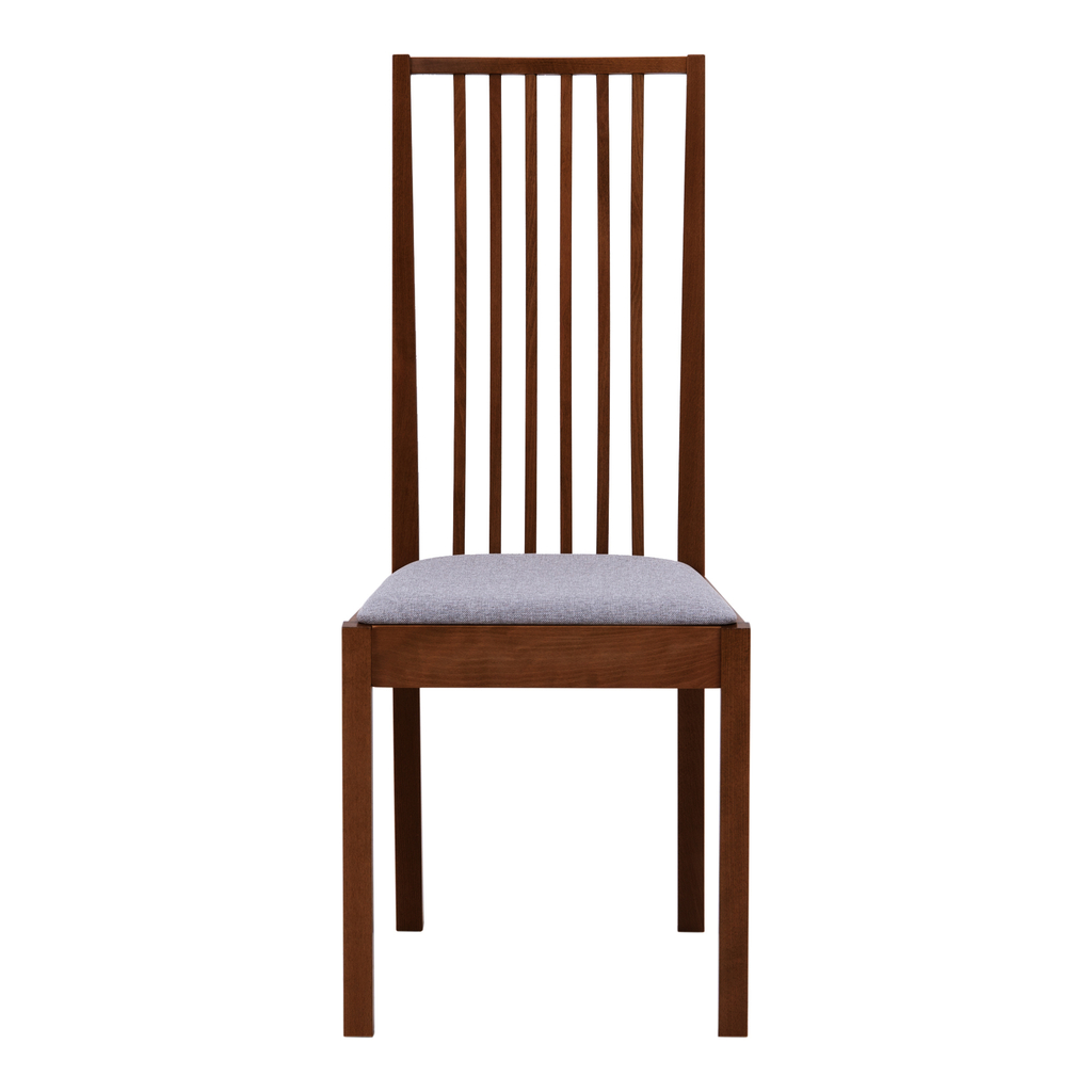 Krzesło PAOLA szare/buk czekoladowy