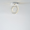 Lampa sufitowa LED pierścień chrom GIRONA