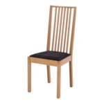 Krzesło PAOLA czarne/buk dębowy