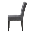 Krzesło tapicerowane szare sztruks BALPO