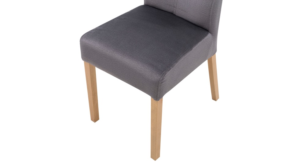 Krzesło tapicerowane szare ARIA