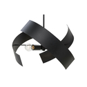 Lampa sufitowa metalowa nowoczesna czarna FIZZ