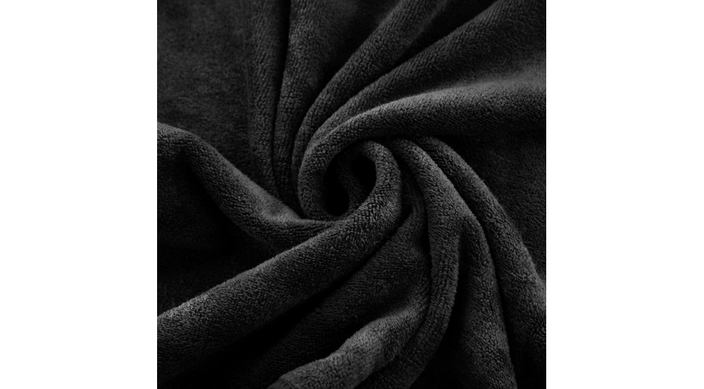 Ręcznik kąpielowy szybkoschnący czarny AMY 70x140 cm