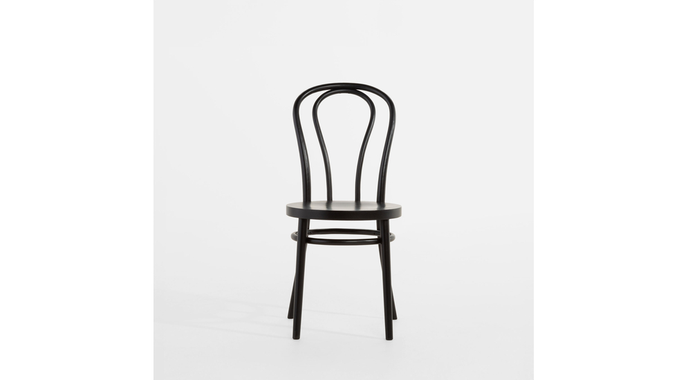 Krzesło drewniane czarne bez tapicerki