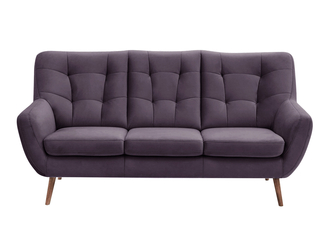 Sofa fioletowa SCANDI 187 cm 