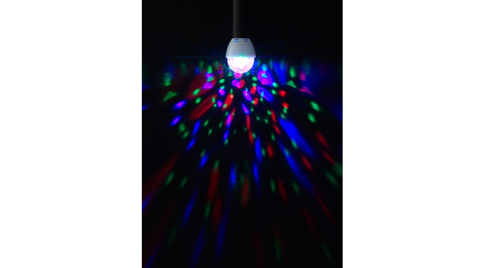 Żarówka LED E27 3W RGB DISCO