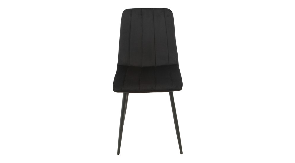 Krzesło welurowe czarne ADEK