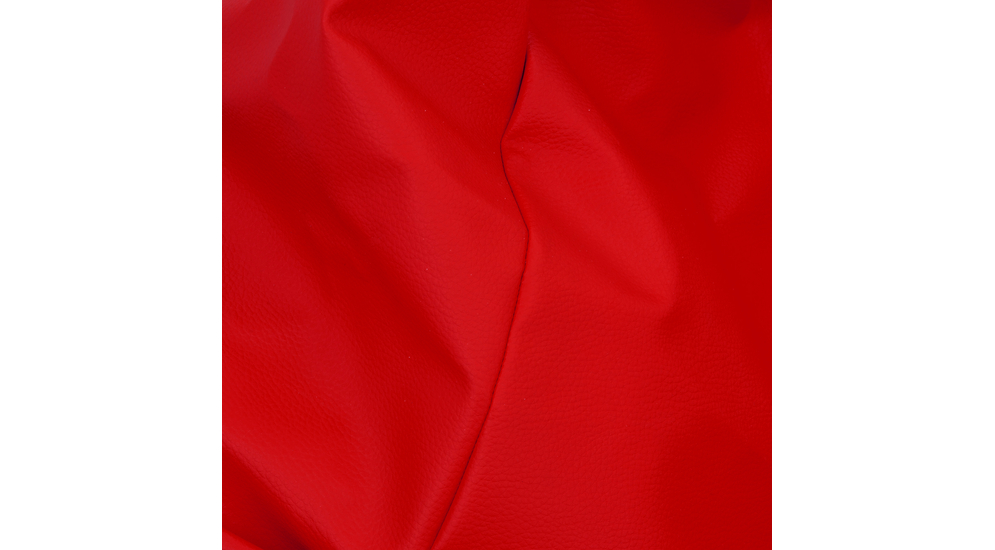Duży worek sako z czerwonej ekoskóry MEGA