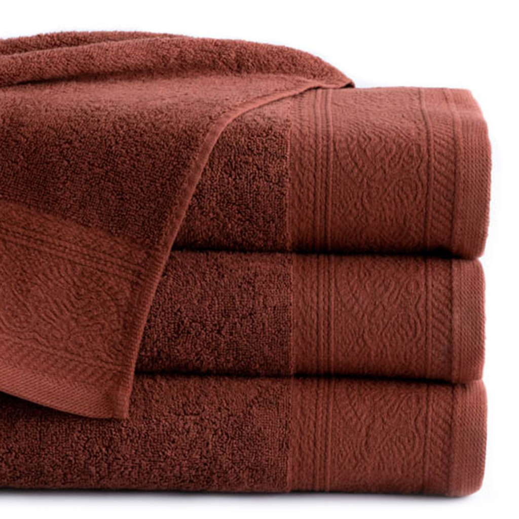 Ręcznik bawełniany terakota MASSIMO 50x90 cm