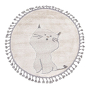 Dywan okrągły kot KINDER 120 cm