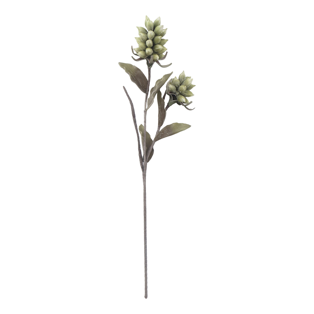 Sztuczny kwiat z pąkami w kolorze zielonym o długości 100 cm. 