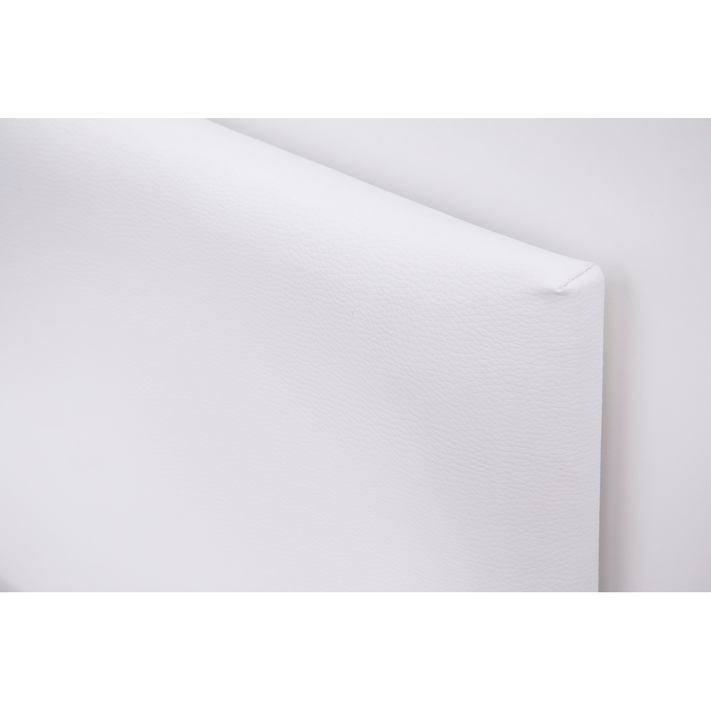 Łóżko białe z oświetleniem MARSYLIA 160x200 cm