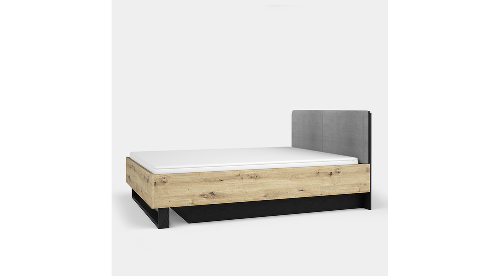 Łóżko ze stelażem i pojemnikiem UPSALA 160x200 cm