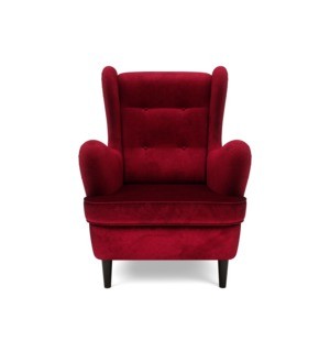 Fotel wypoczynkowy czerwony OSKAR
