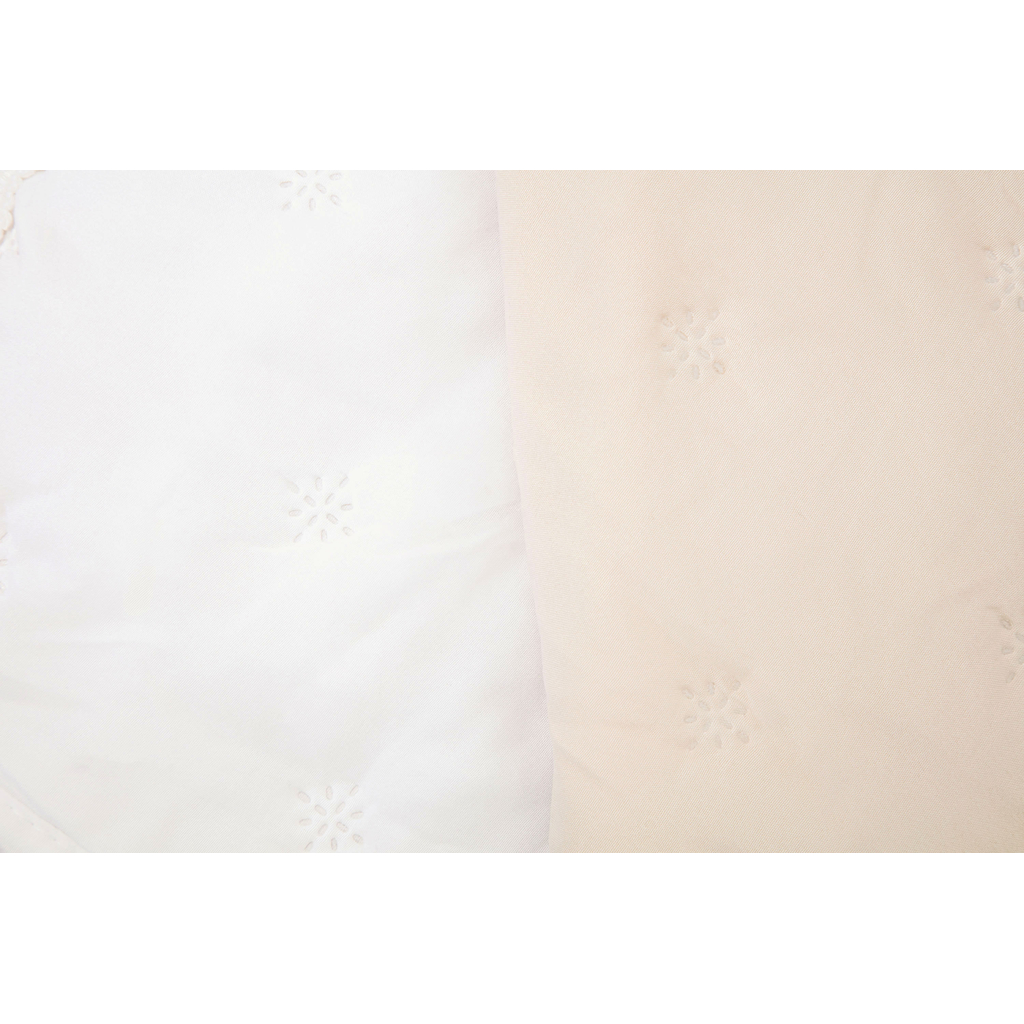 Narzuta na łóżko biało-beżowa FRINGLE 180x200 cm