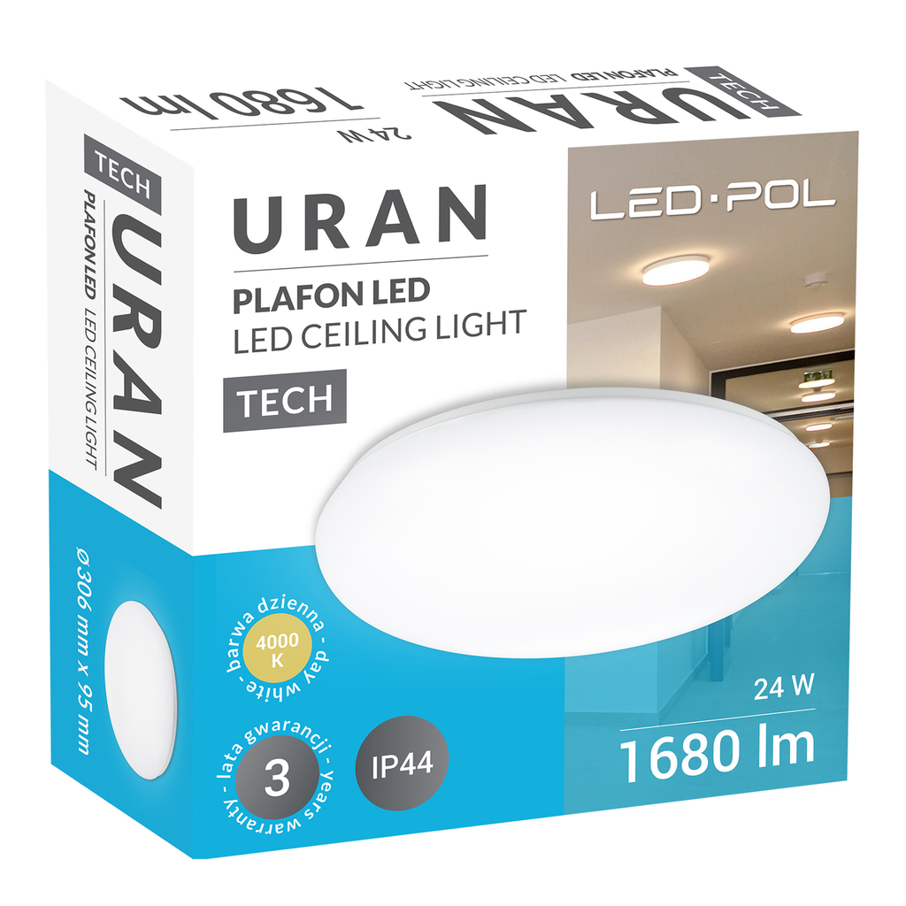 Plafon ORO-URAN LED 24W-DW