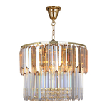 Lampa wisząca glamour złota CAMILLE 40 cm