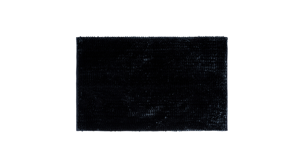 Dywanik łazienkowy czarny CHENILLE 50x80 cm