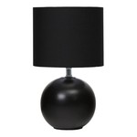 Lampa stołowa nowoczesna abażur czarny PTL20217B