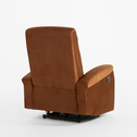 Fotel z elektryczną funkcją relaks brązowy LENTO