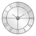 Zegar ścienny srebrny 46 cm 