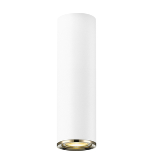 Lampa sufitowa tuba biało-złota LOYA 20 cm