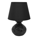 Lampa stołowa ceramiczna celtic czarna  33 cm